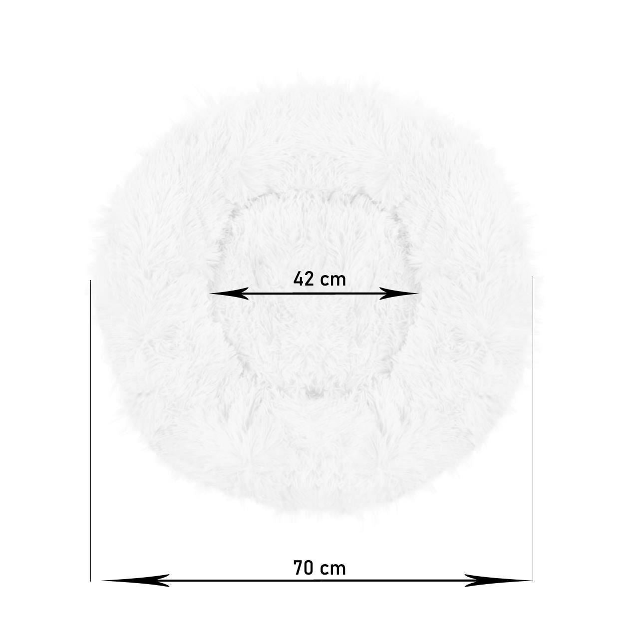 Culcus moale pentru caine/pisica, maro, 70 cm