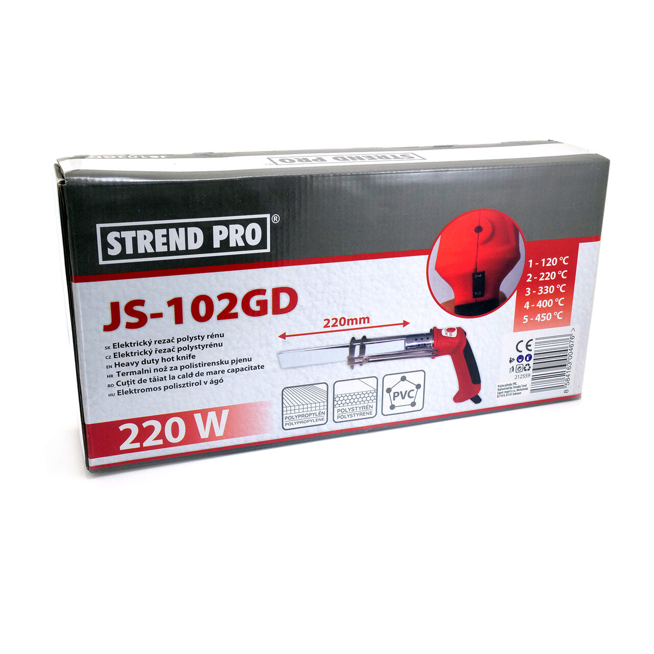 Elektromos polisztirol vágógép, 220 W, Strend Pro