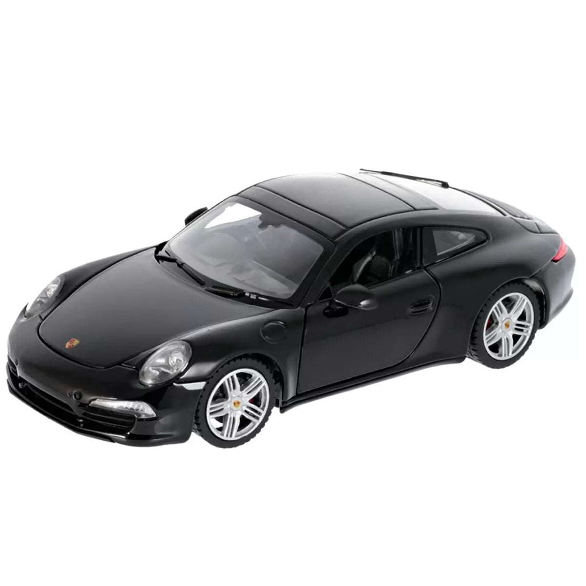 Porsche 911 fekete fém autó 1-24 méretarányban