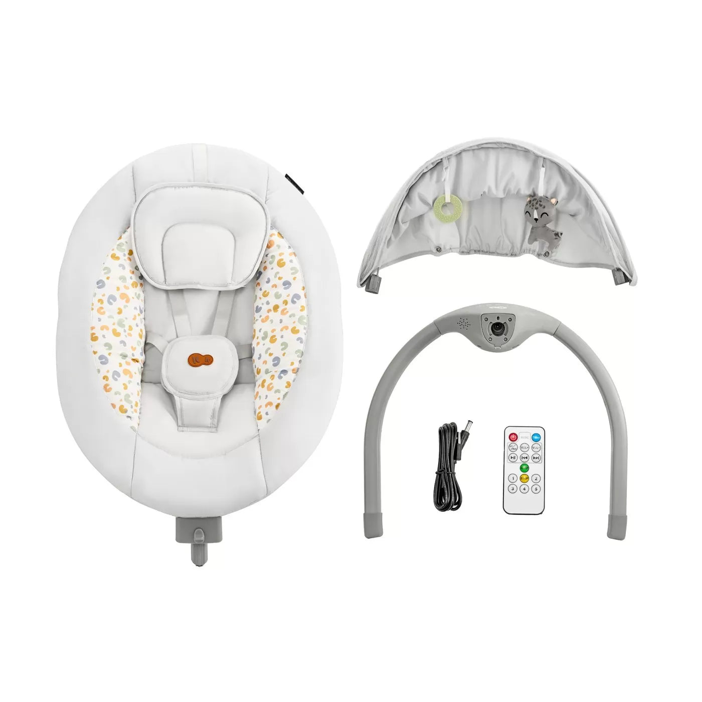 Leagan electric kinderkraft lumi 2, light grey
