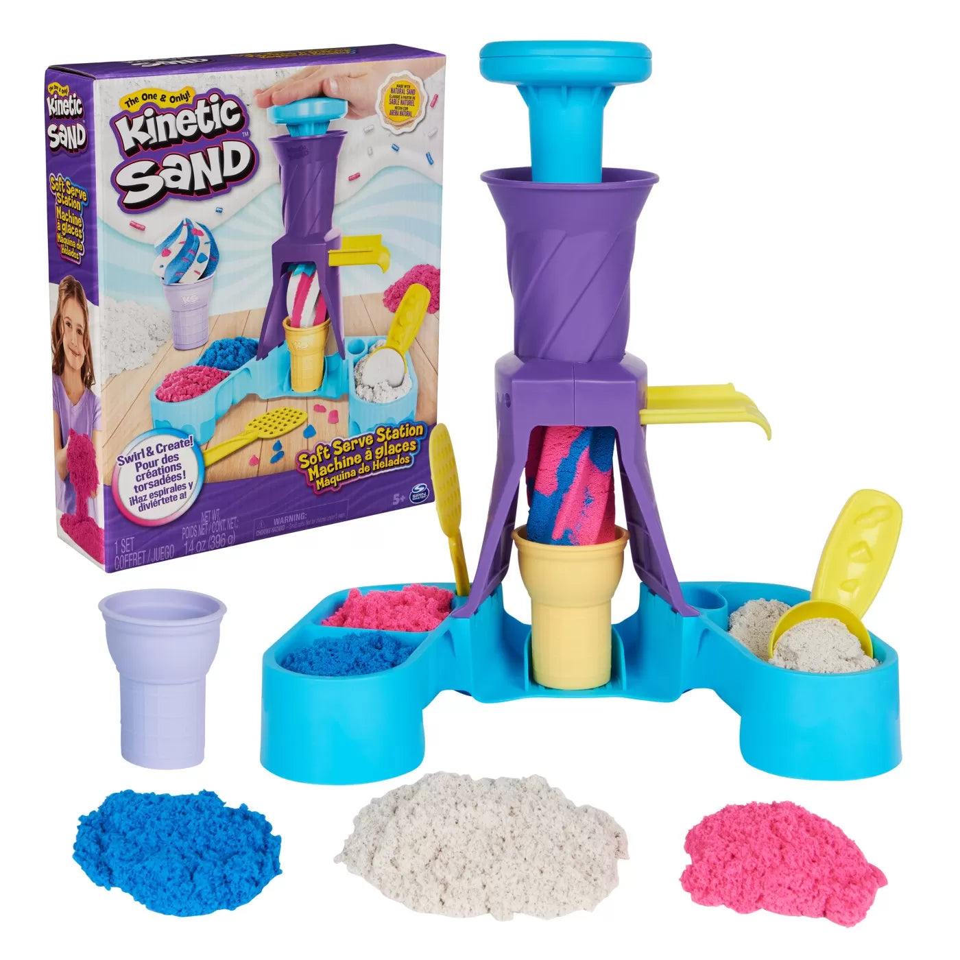 Kinetic sand statia de servire