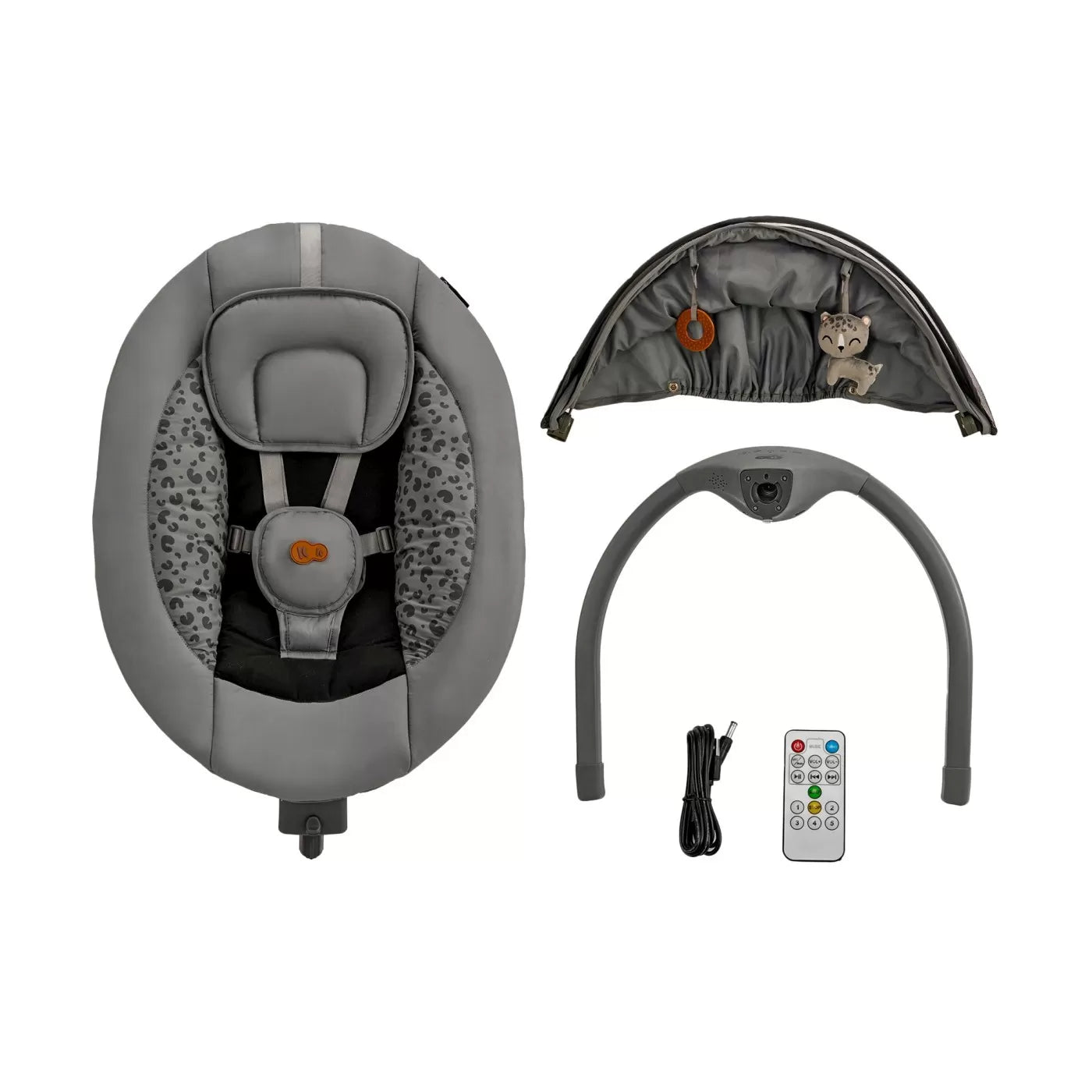 Leagan electric kinderkraft lumi 2, dark grey