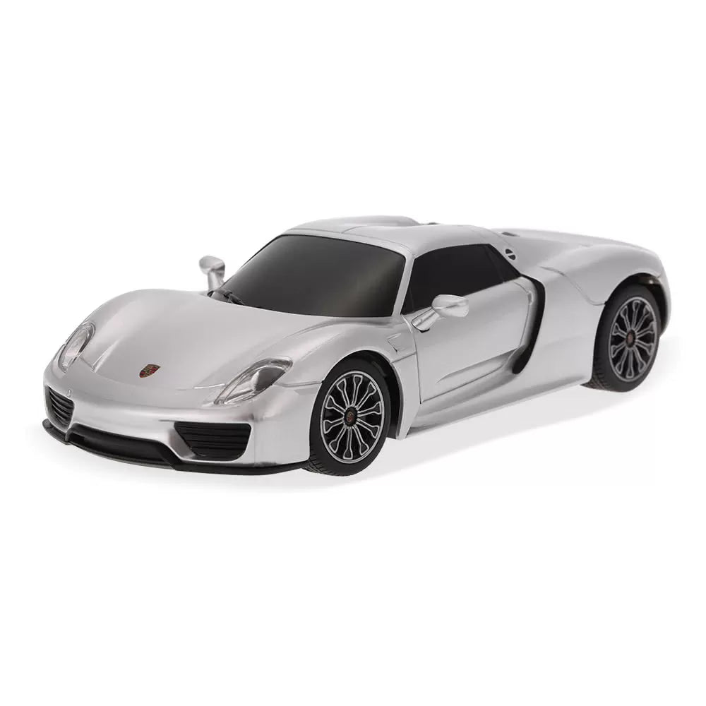 Távirányítós autó Porsche 918 Spyder ezüst 1-24 méretarányú