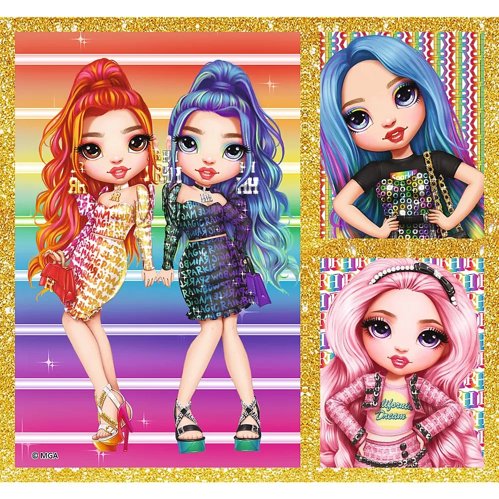 Puzzle trefl 10in1 rainbow high papusile fashion