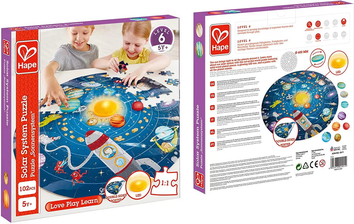 Hape puzzle sistemul solar