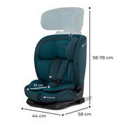 Scaun auto i-size, 76-150 cm, kinderkraft oneto 3, isofix, harbor blue