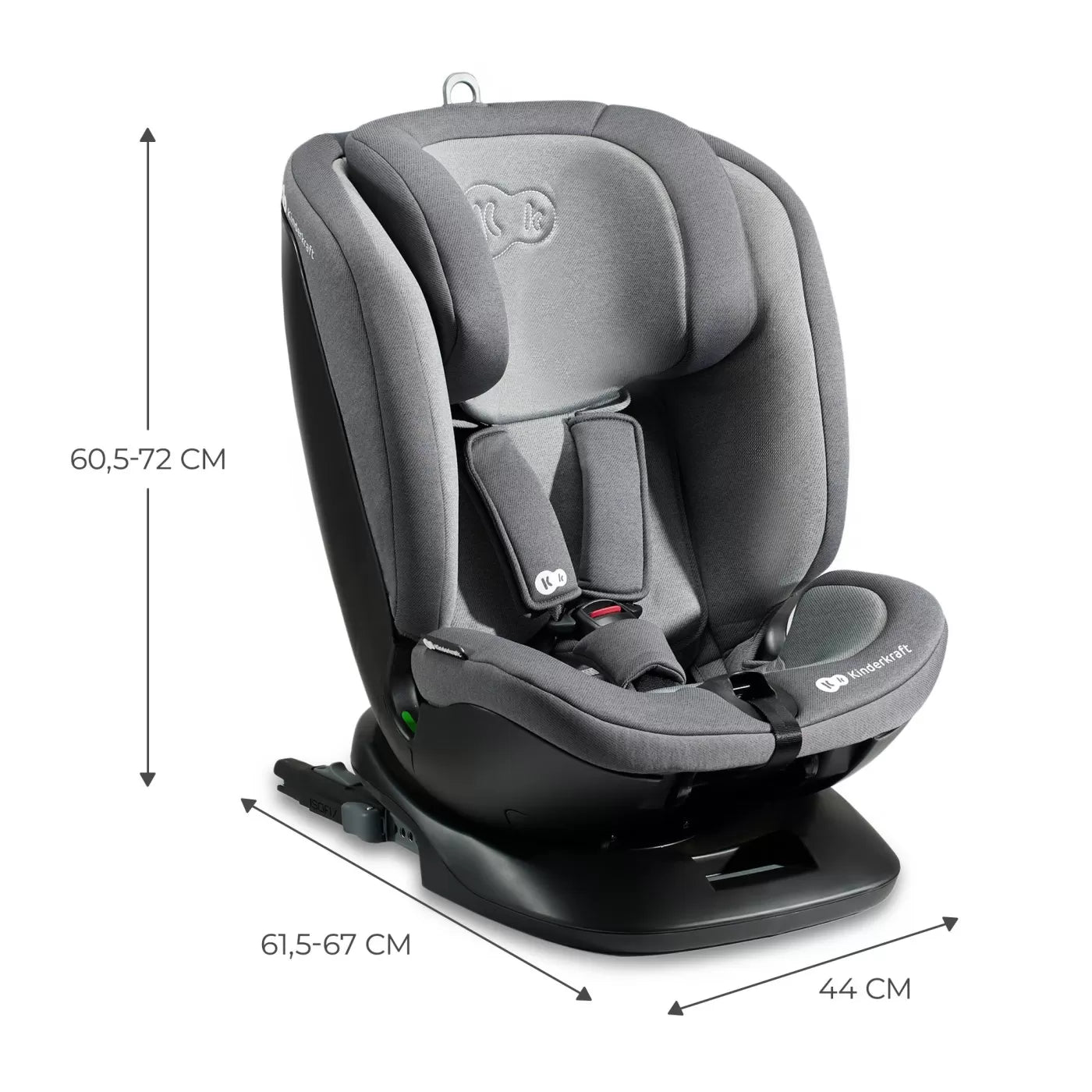 Scaun auto kinderkraft xpedition 2 i-size 40-150 cm, grey
