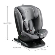 Scaun auto kinderkraft xpedition 2 i-size 40-150 cm, grey