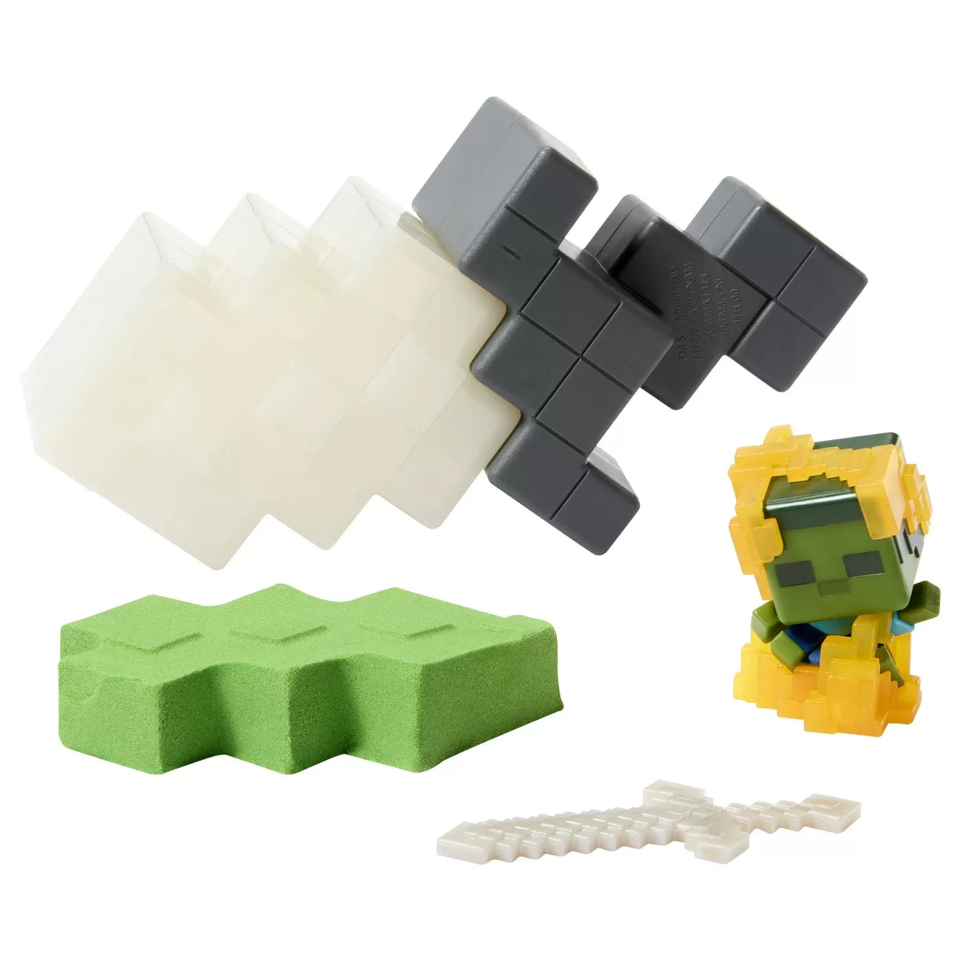 Minecraft mini módú bányászati felfedezőkészlet szürke és fehér