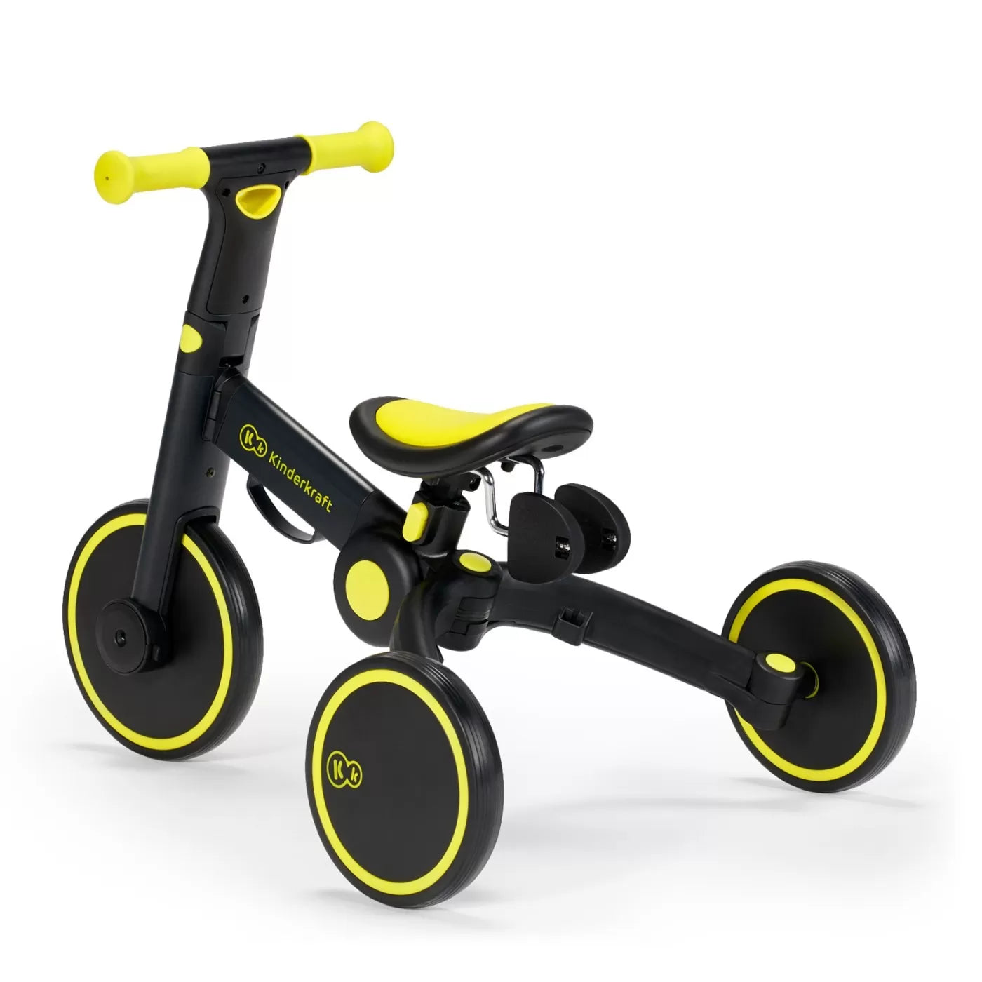 Kinderkraft 4trike futóbicikli/tricikli, fekete, neon