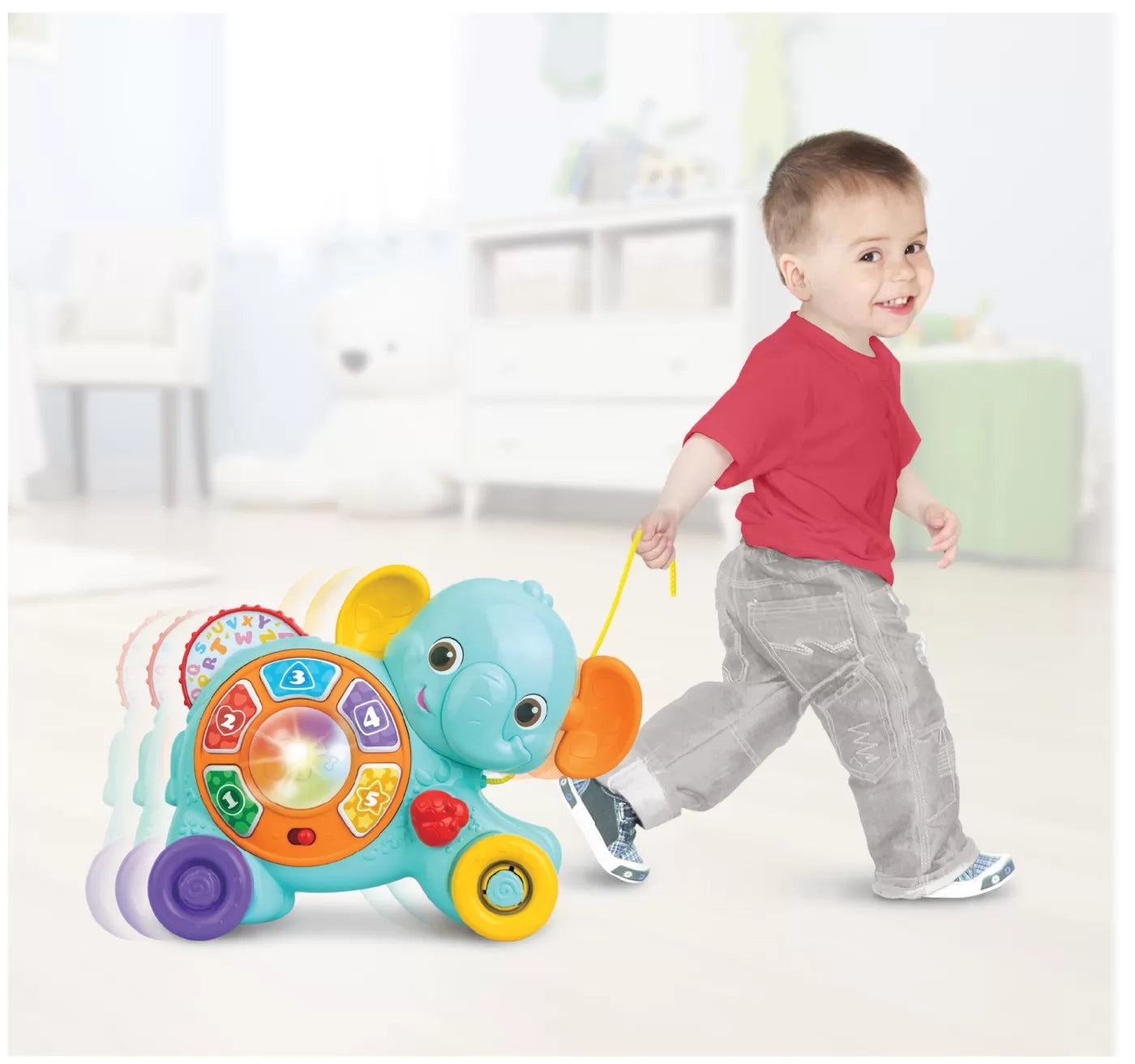 Winfun jucarie de tras elefant cu sunete si lumini