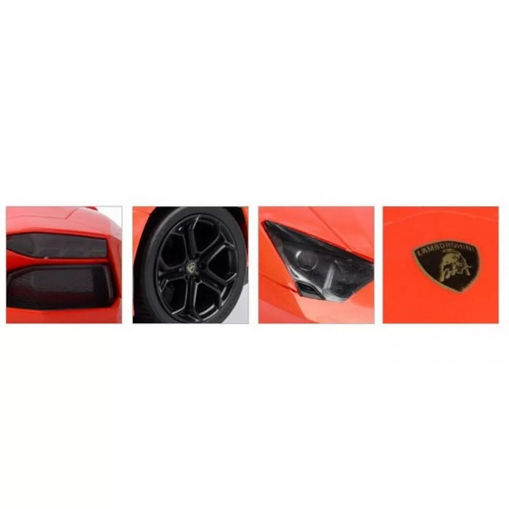 Masina cu telecomanda lamborghini aventador rosu cu scara 1 la 24