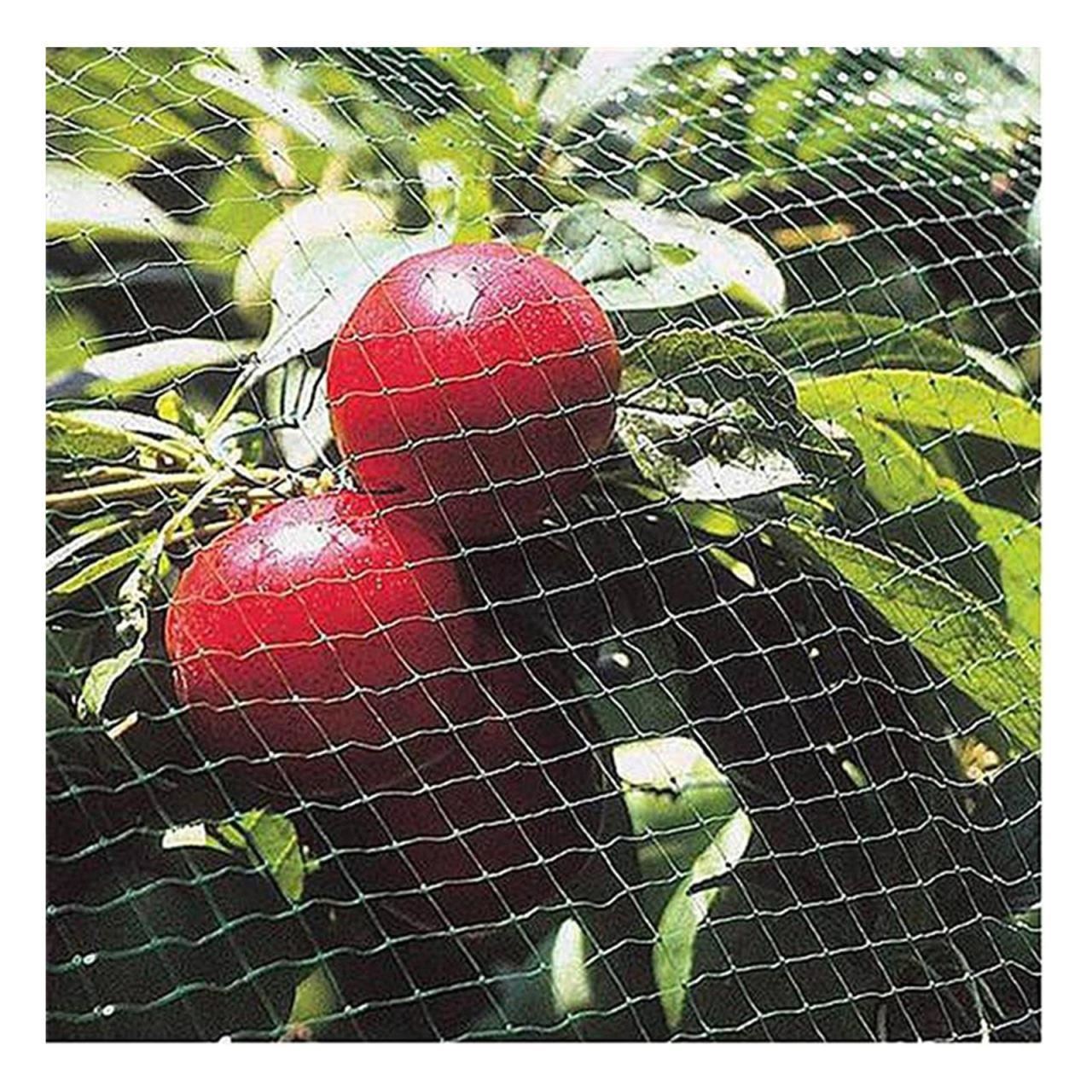 PVC madárháló, sötétzöld, 12x25 m