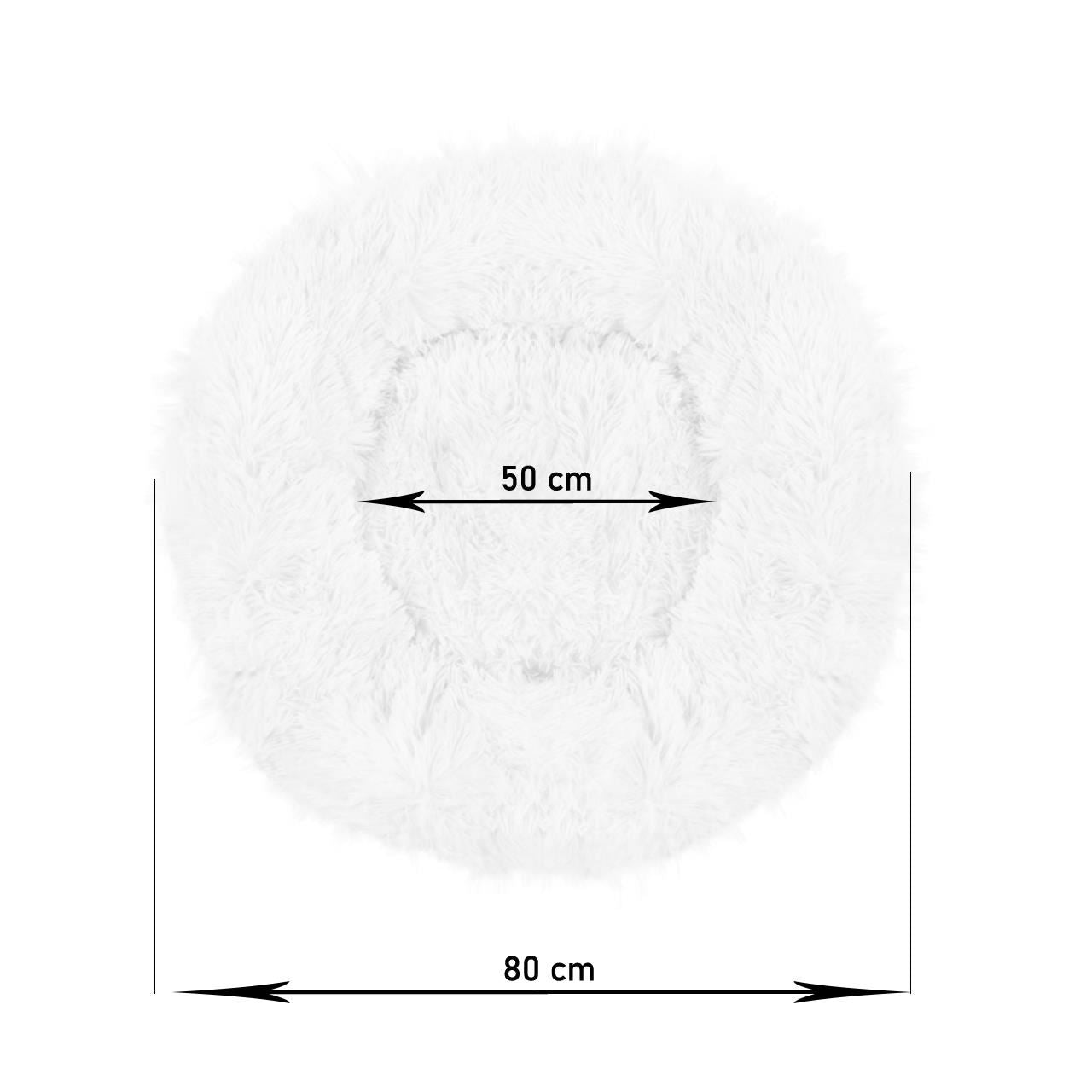 Culcus moale, pentru caine/pisica, bej, 80 cm