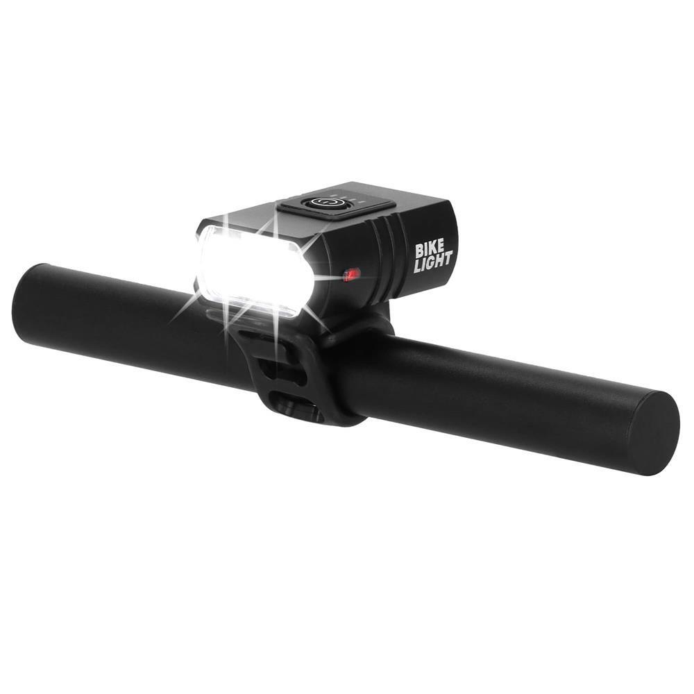 Set stop si far pentru bicicleta, Springos, LED, 6/4 moduri iluminare, aluminiu si plastic, incarcare USB, 6.5x3.5x2.5 cm