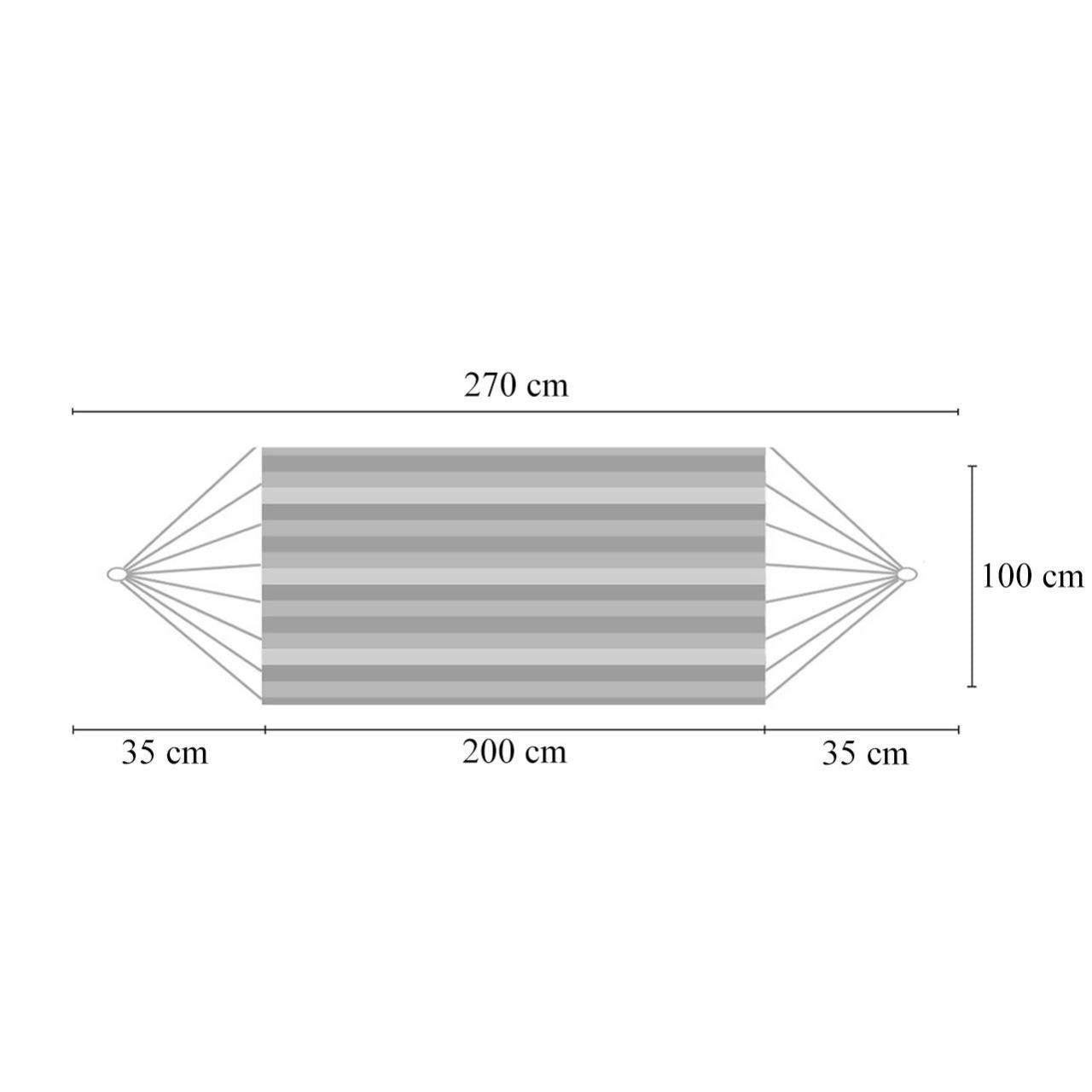 Hamac bumbac, max 100 kg, 200x100 cm, Irina