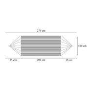 Hamac bumbac, max 100 kg, 200x100 cm, Irina