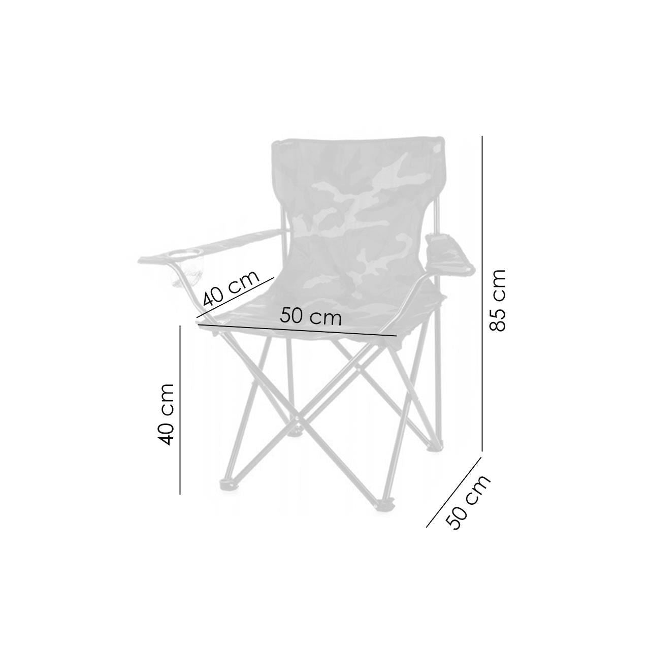 Scaun pliabil camuflaj pentru camping, gradina, pescuit, 85x53x85 cm