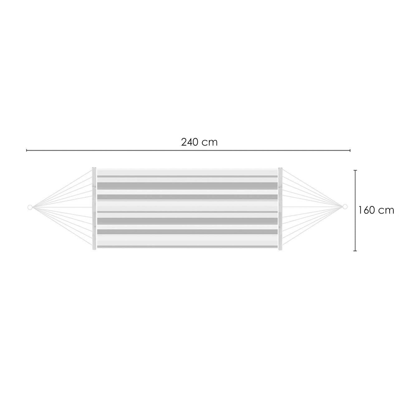 Pamut függőágy, max. 200 kg, 240x160 cm, Ling, Strend Pro