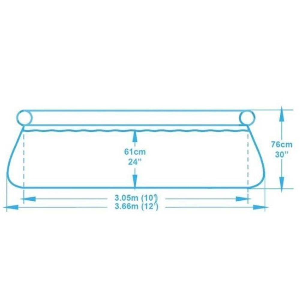 Piscina gonflabila, rotunda, cu filtru, 366x76 cm, Bestway