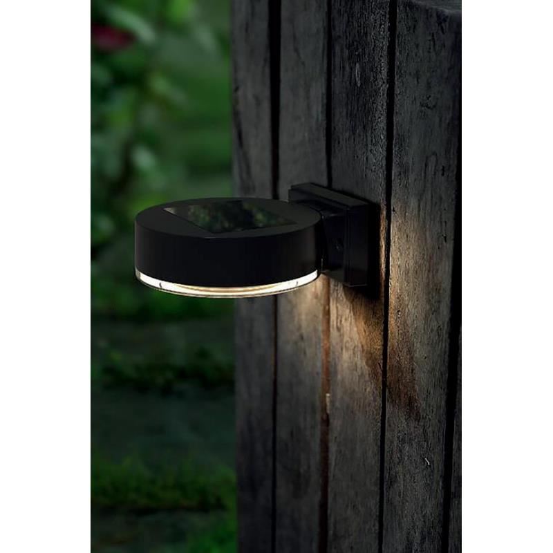 Lampa solara de perete/gard, LED, set 2 buc, 14x12x5.5 cm