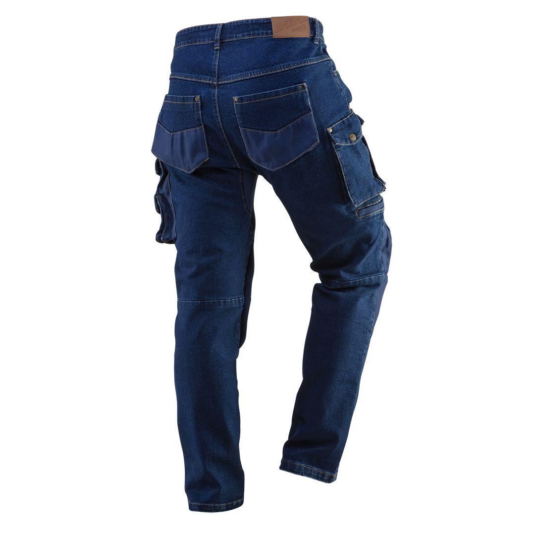 Farmer stílusú munkanadrág térderősítéssel, farmer modell, XL/54-es méret, NEO