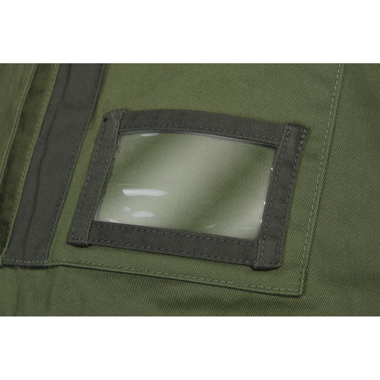Kantáros munkanadrág, overall, terepszínű, olívazöld, XL/54-es méret, NEO