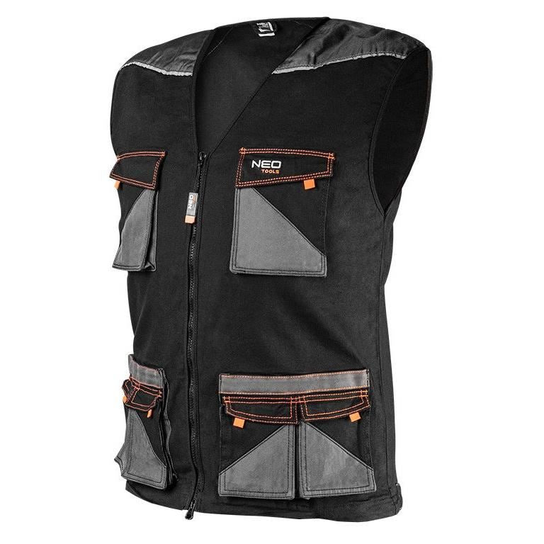 Slim fit munkamellény, extra zsebekkel, HD modell, M/50-es méret, NEO