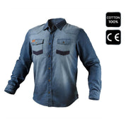 Camasa pentru lucru, de blugi, model Denim, marimea L/52, NEO