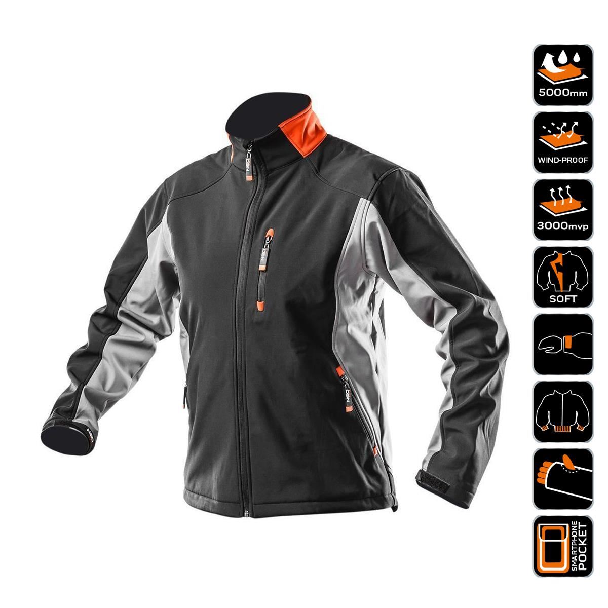 Softshell munkakabát, kültéri modell, XXL/58-as méret, NEO