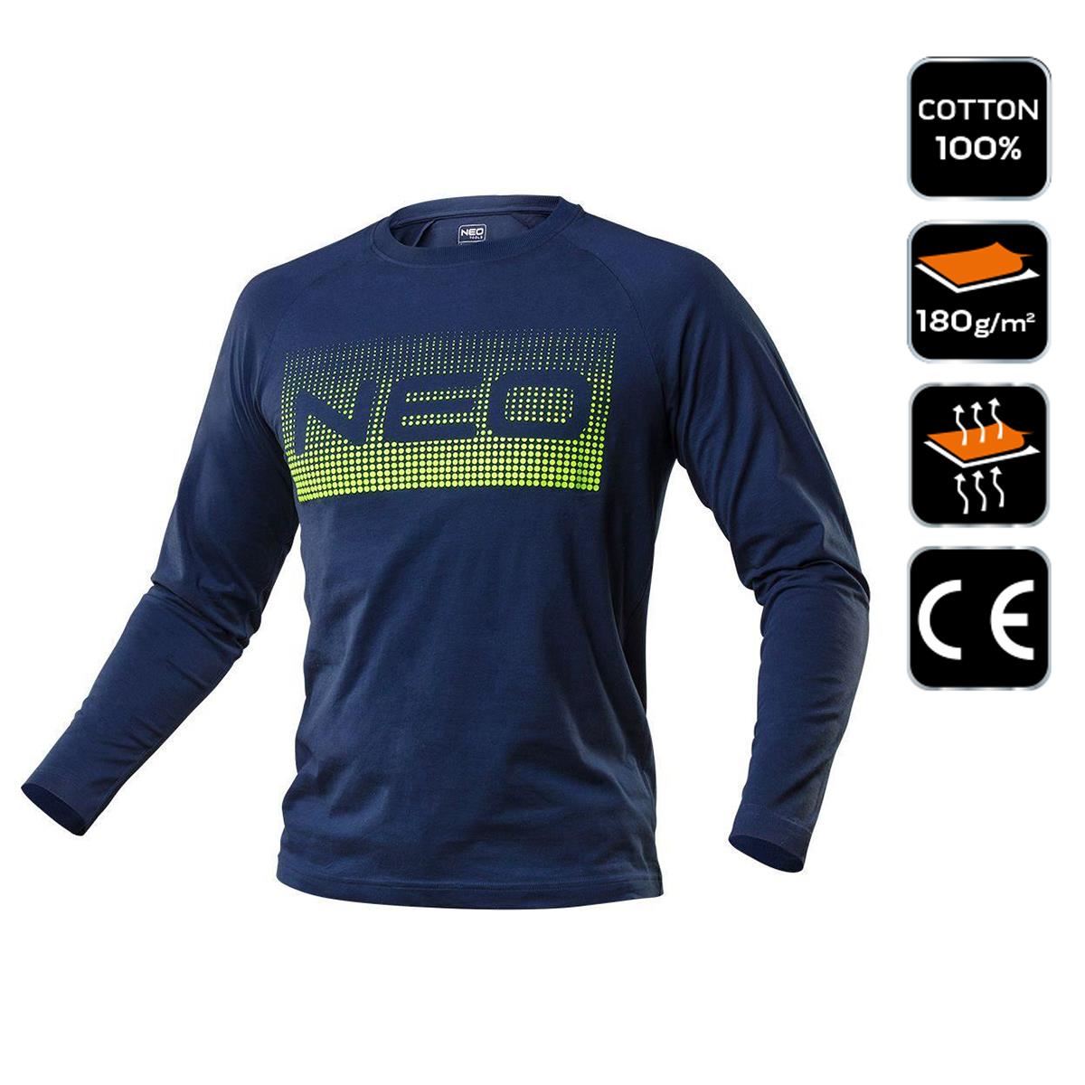 Hosszú ujjú raglan póló, prémium modell, XL/54-es méret, NEO
