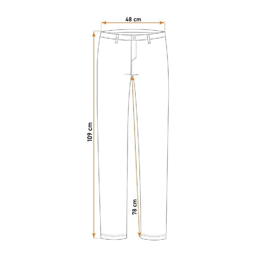 Slim fit munkanadrág, fényvisszaverő, láthatósági modell, XL/54-es méret, NEO