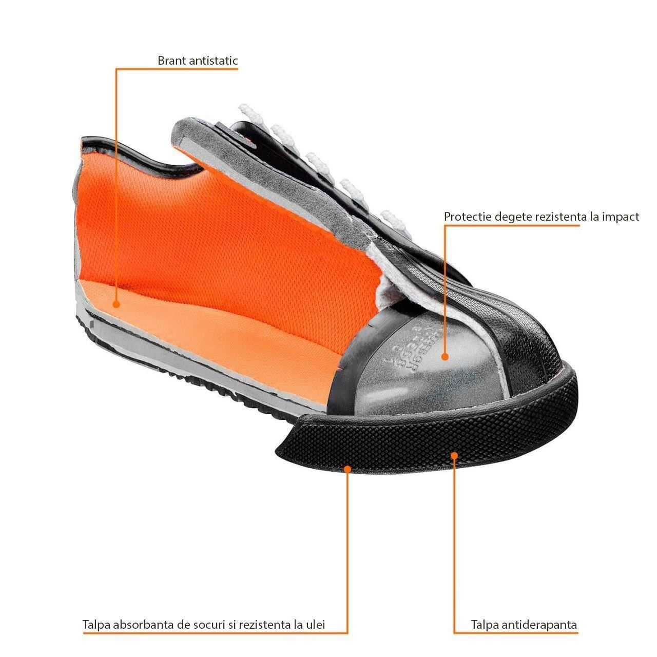 Pantofi de lucru cu protectie otel, SB, SRA, marimea 41, NEO