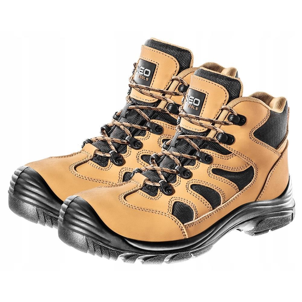 Bocanci de lucru, S3, SRC, protectie compozit, piele nabuc, marimea 45, NEO
