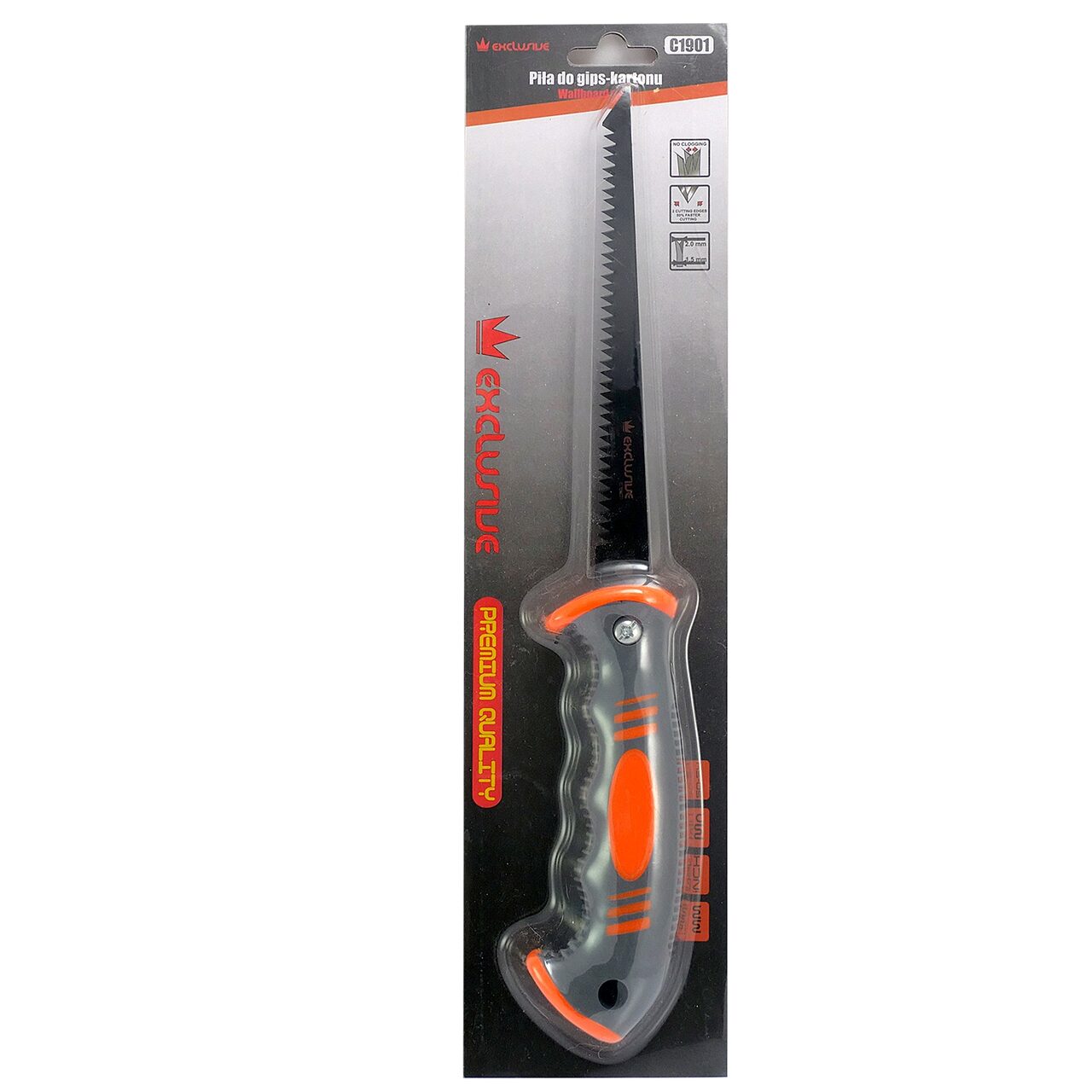 Gipszkarton/karton fűrész, teflonbevonatú penge, 150 mm, RICHMANN EXCLUSIVE 