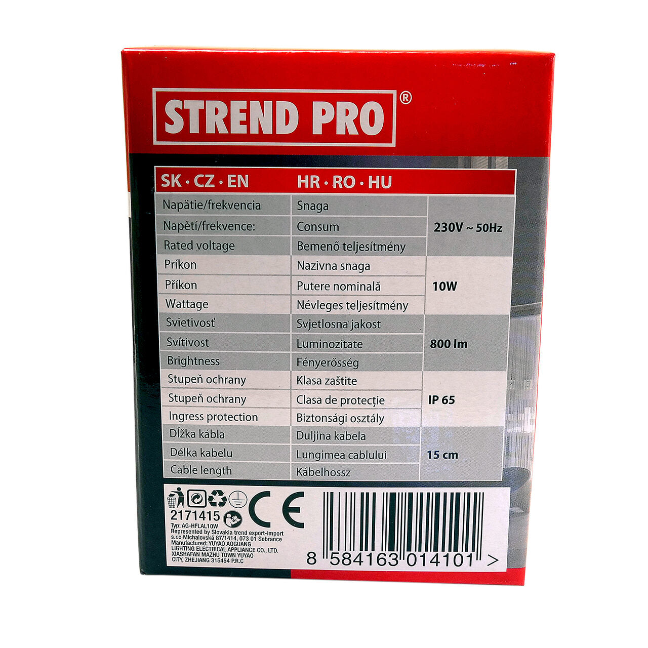 Munkalámpa, LED, 10 W, 800 lm, IP65, Strend Pro