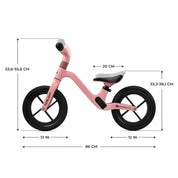 Bicicleta fara pedale kinderkraft xploit, bubblegum pink