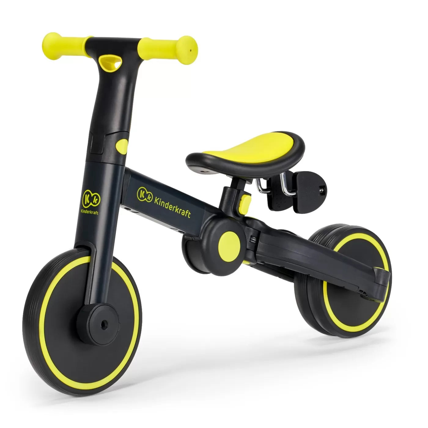 Kinderkraft 4trike futóbicikli/tricikli, fekete, neon