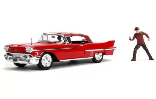 Freddy Krueger 1958 Cadillac Model 62 fém modellautó 1-24 méretarányú