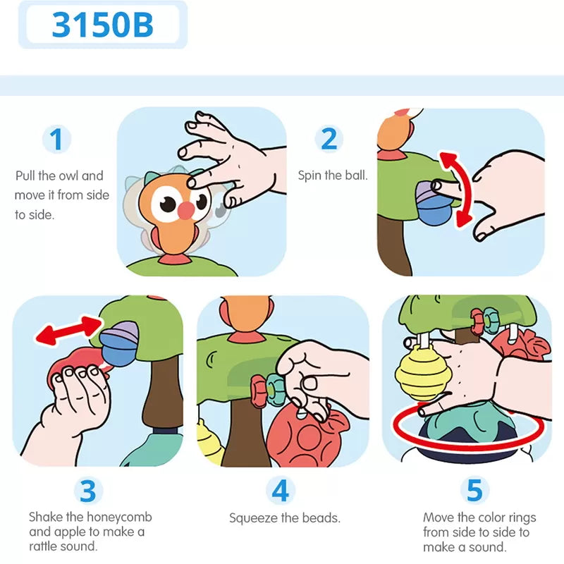 Babajáték tapadókoronggal - bagoly
