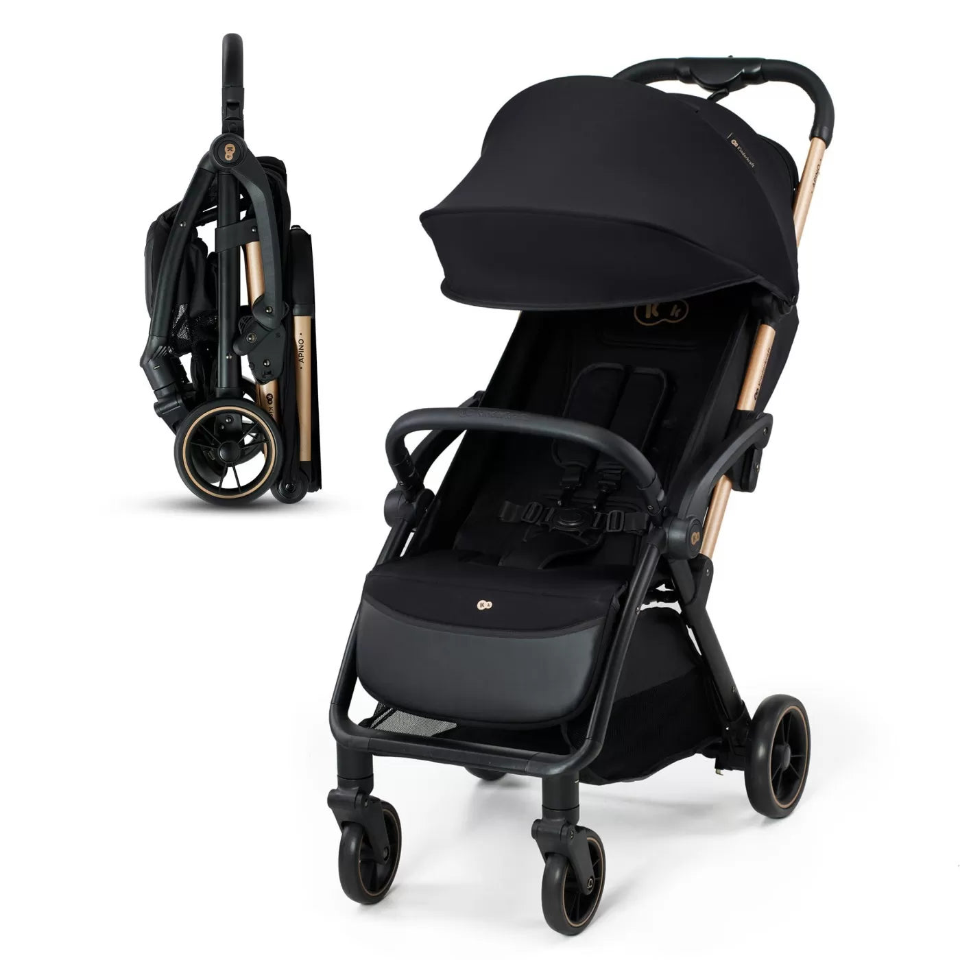 Carucior sport kinderkraft apino, 0-22 kg, raven black