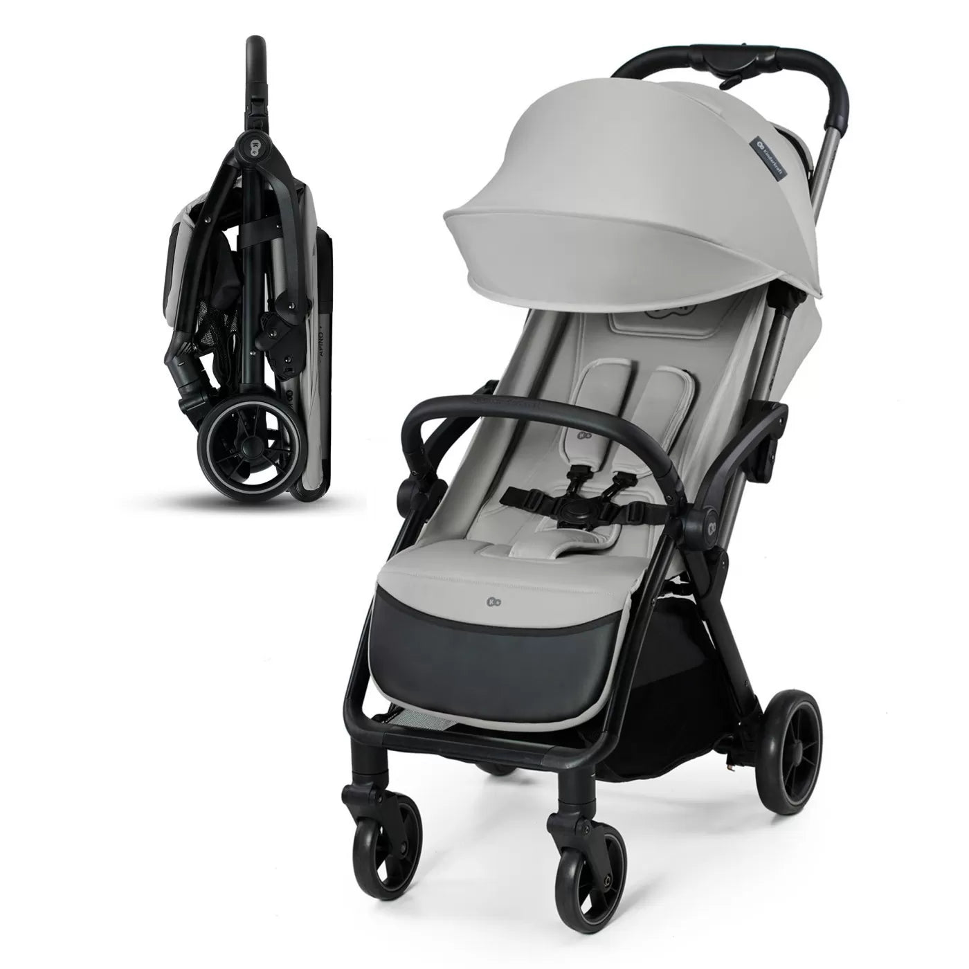 Carucior sport kinderkraft apino, 0-22 kg, dove grey