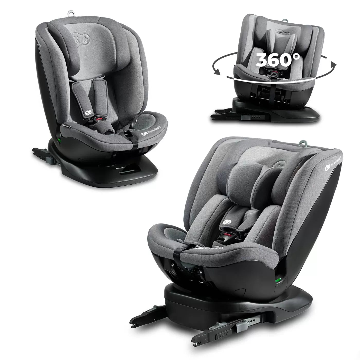 Scaun auto kinderkraft xpedition 2 i-size 40-150 cm, grey
