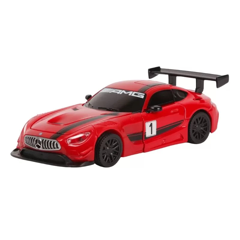 Piros Mercedes Benz GT3 kabrió fém autó 1:32 méretarány