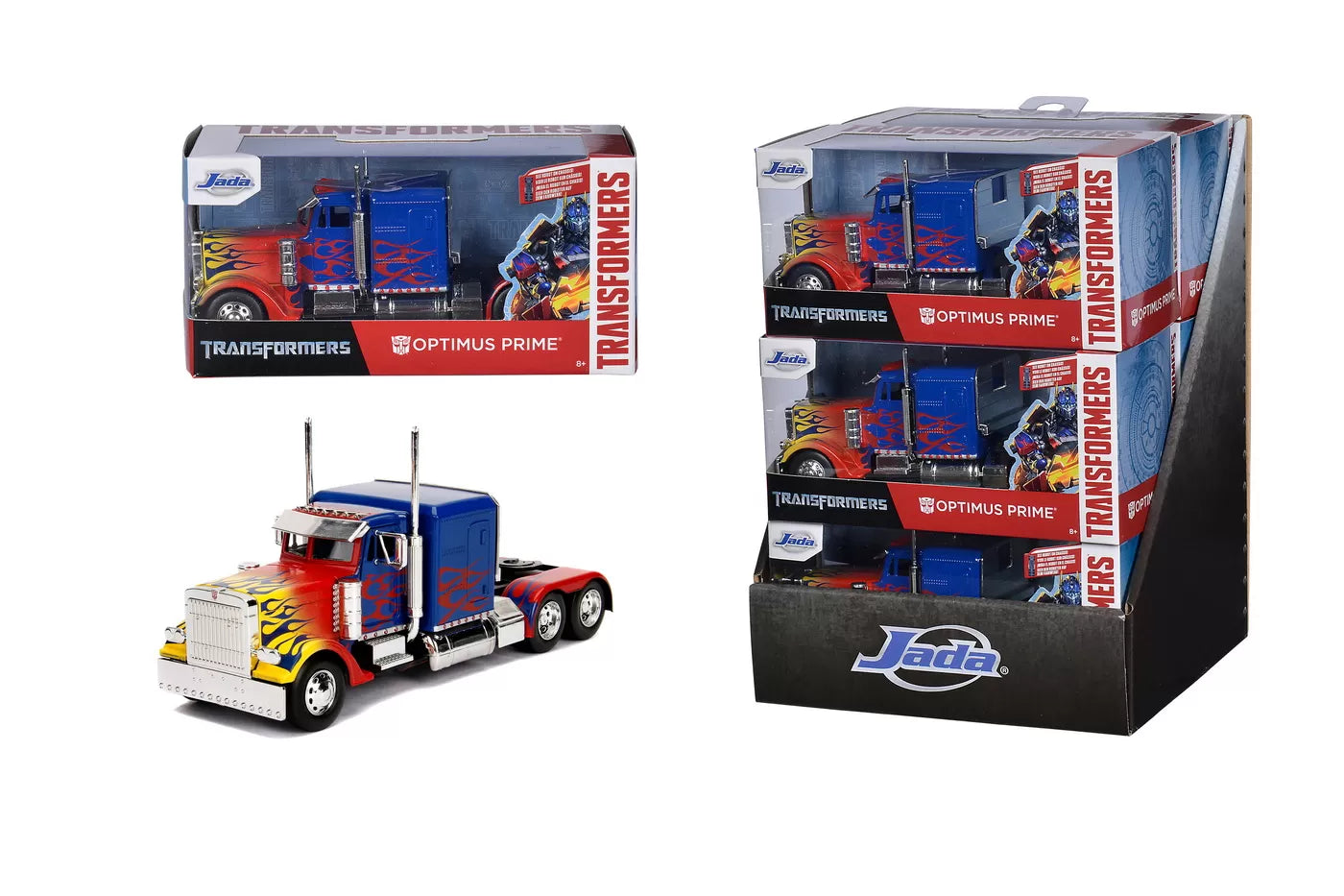 Transformers T1 Optimus Prime fém autó 1-től 32-ig méretarányban