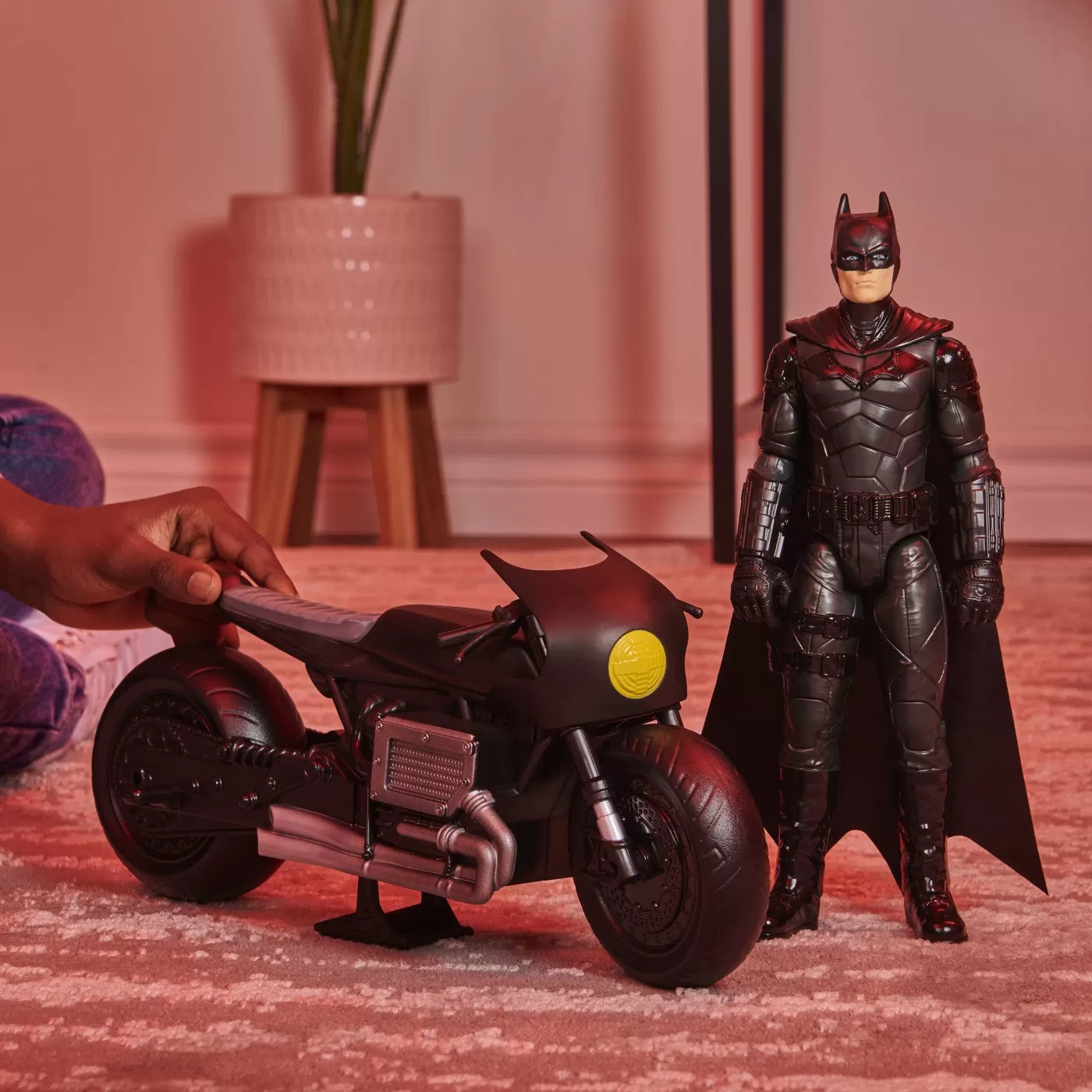 Batman filmes batman motorkerékpár és batman figura 30cm
