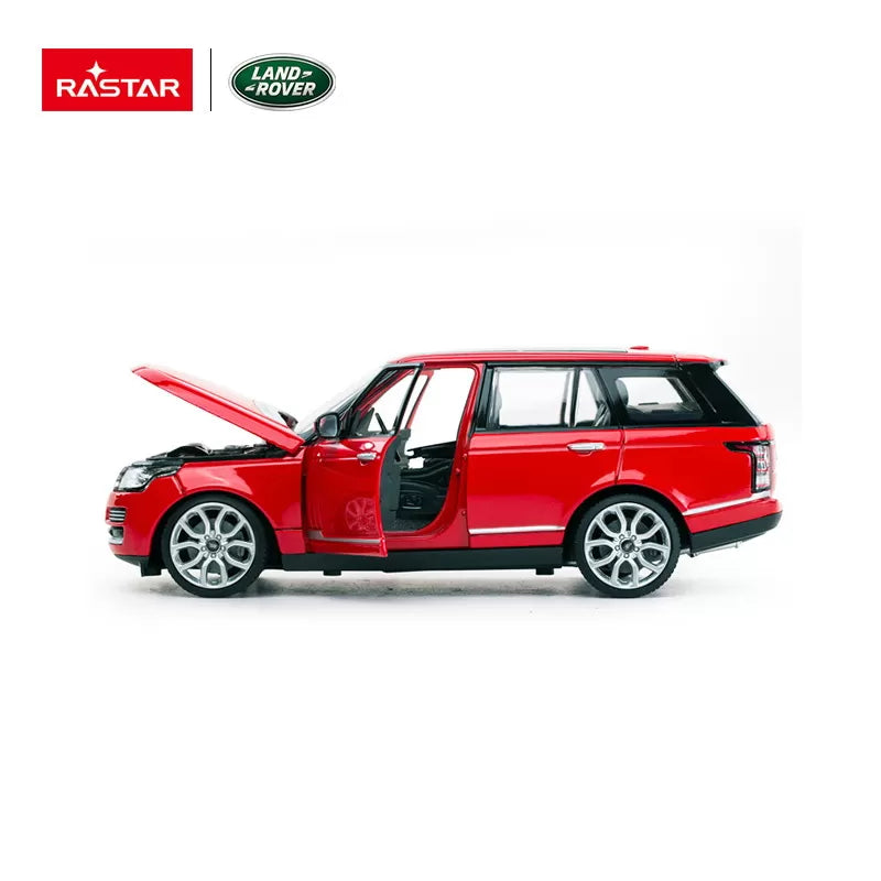 Piros Range Rover fém játékautó, 1-24 méretarány