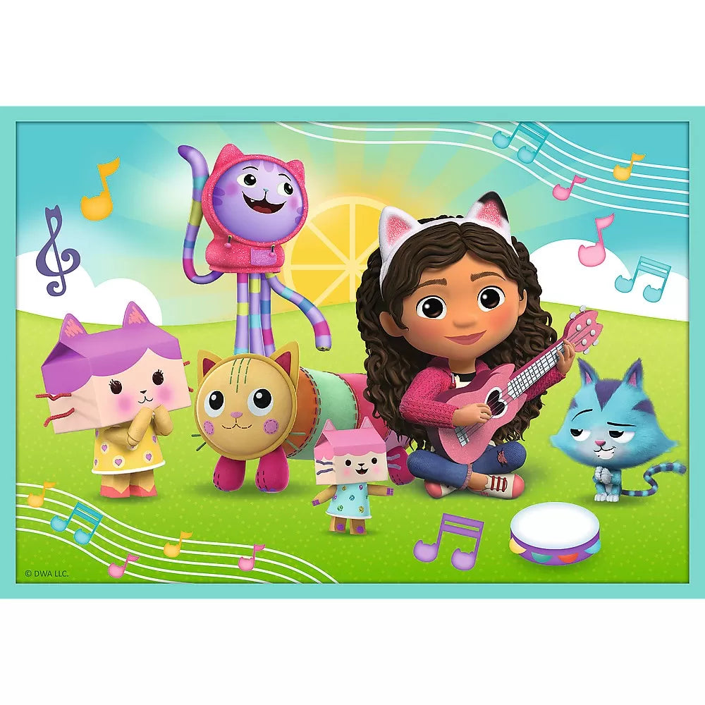 Puzzle trefl 10in1 gabbys dollhouse in universul lui gabby
