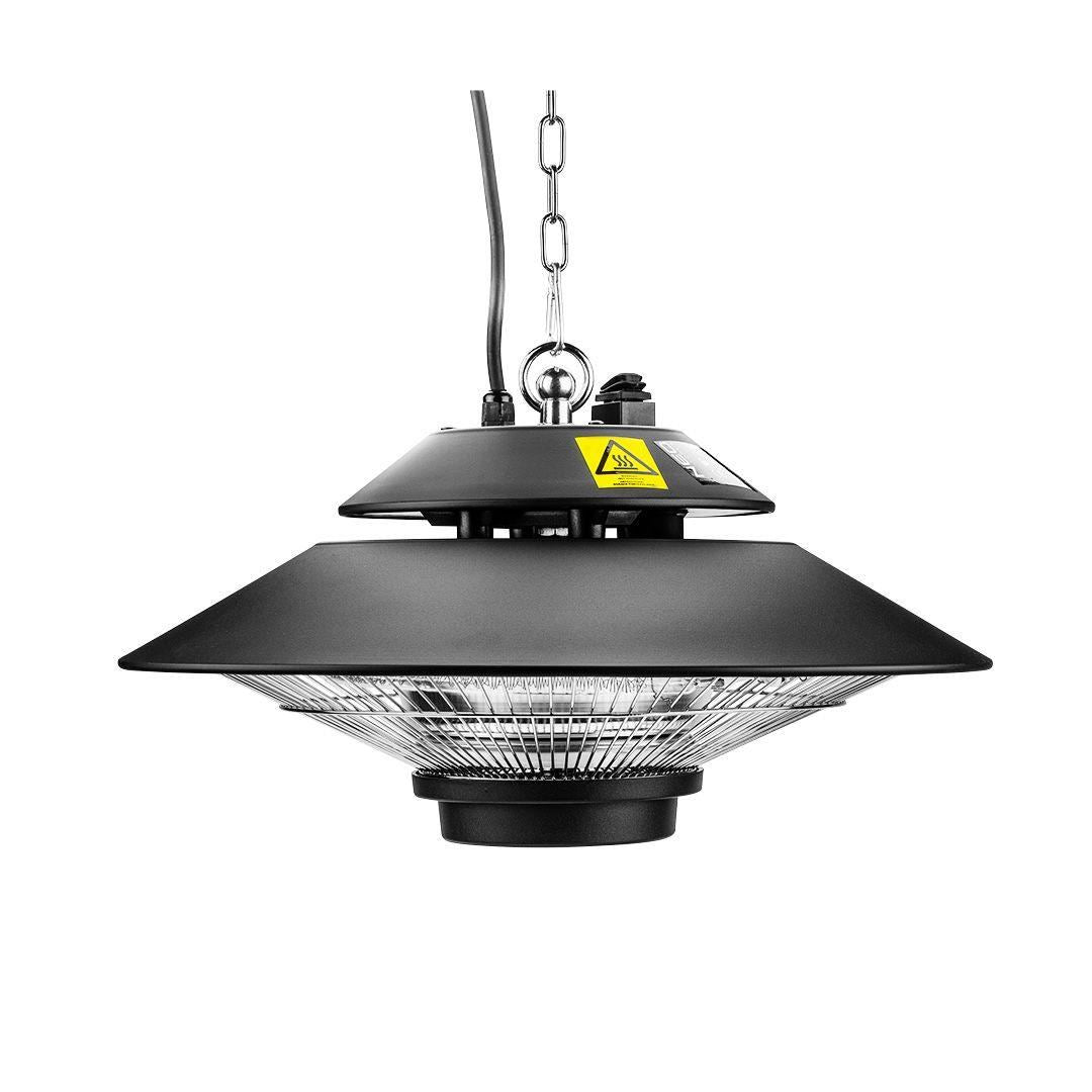 Teraszfűtő, infravörös, mennyezeti, 1500 W, távirányítóval, beltéri/kültéri, IP44, NEO