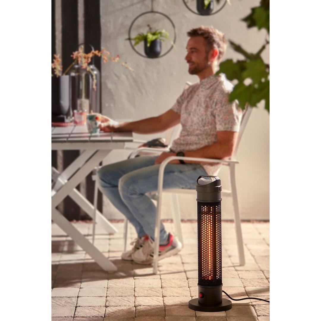 Teraszfűtő, infravörös, 1000 W, beltéri/kültéri, IP44, NEO